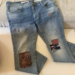 Pilco Boyfriend patchwork jeans